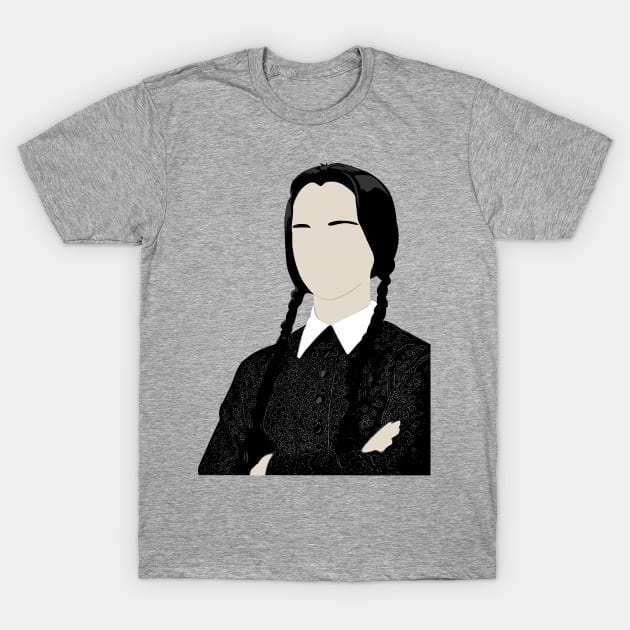 Wednesday Addams T-Shirt by OutlineArt